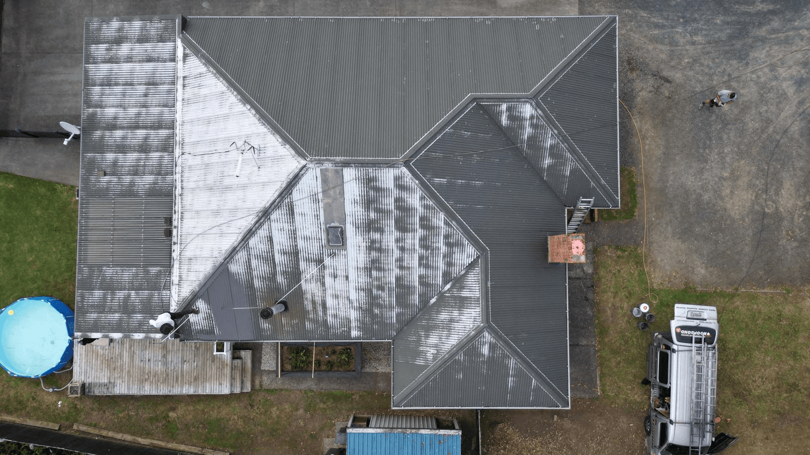 Hail-impact zone · north